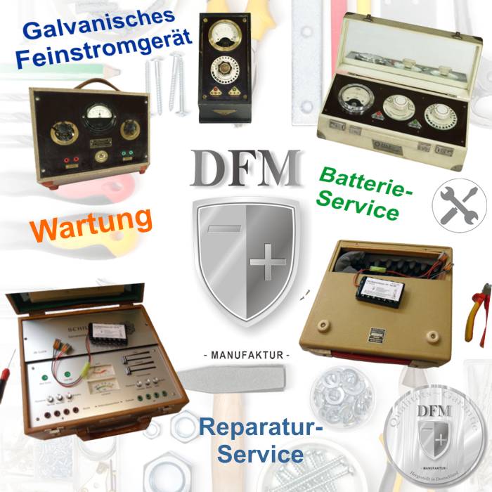 DFM-Service-Galvanisches-Feinstromgerät - Reparatur, Wartung und Batterietausch